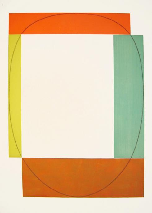 Robert Mangold, A, from Two Aquatints (Frames), 1985