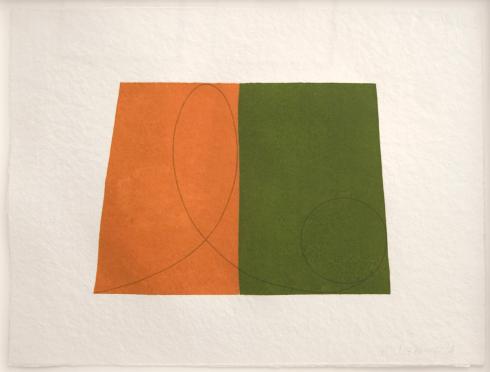Robert Mangold, Untitled [GT/RM 1-94 W-6], from Drawing With Monotype Background, 1994