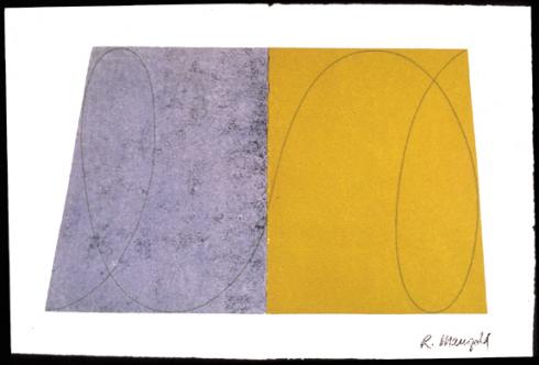 Robert Mangold, Untitled [GM/RM 1-94 W-7], from Drawing With Monotype Background, 1994