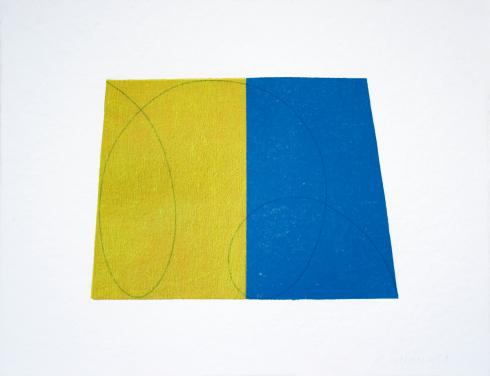 Robert Mangold, Untitled [GT/RM 1-94 A-3], from Drawing With Monotype Background, 1994