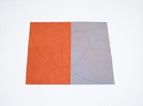 Robert Mangold, Untitled [GT/RM 1-94 A-5], from Drawing With Monotype Background, 1994