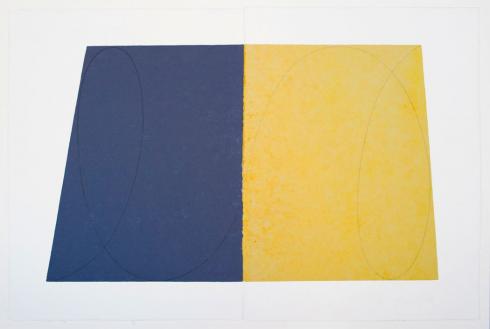 Robert Mangold, Untitled [GM/RM 1-94 A-7], from Drawing With Monotype Background, 1994