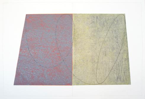 Robert Mangold, Untitled [GM/RM 1-94 A-8], from Drawing With Monotype Background, 1994
