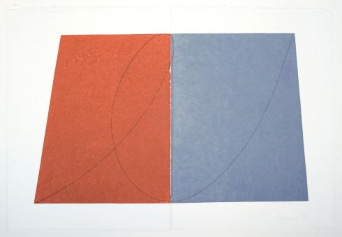 Robert Mangold, Untitled [GM/RM 1-94 A-11], from Drawing With Monotype Background, 1994