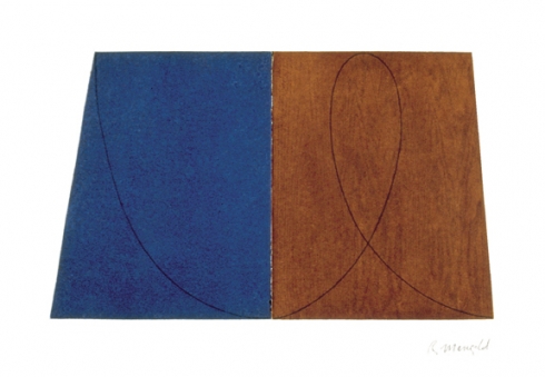 Robert Mangold, Untitled [GM/RM 1-94 A-13], from Drawing With Monotype Background, 1994