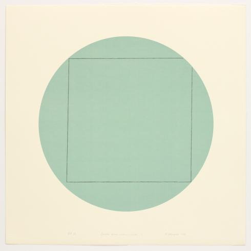 Robert Mangold, 3, from Distorted Square Within A Circle, 1973