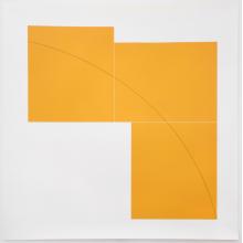 Robert Mangold, B Orange, from Three Aquatints, 1979