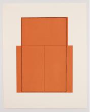 Robert Mangold, Rectangle within Three Rectangles (Orange), 1980
