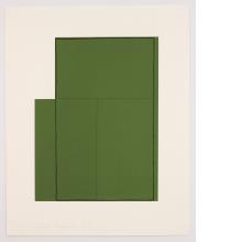 Robert Mangold, Rectangle within Three Rectangles (Green), 1980