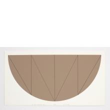 Robert Mangold, 1/2 Brown Curved Area Series V, 1968