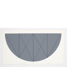 Robert Mangold, 1/2 Gray Curved Area Series X, 1968