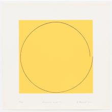 Robert Mangold, Imperfect Circle No. 2 (Yellow), 1973